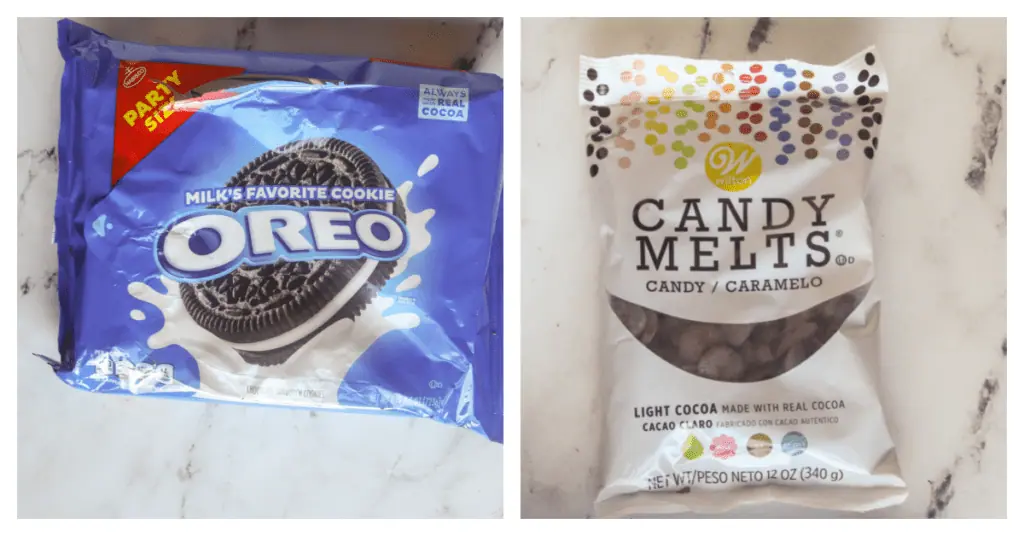 ingredients for chocolate covered oreos