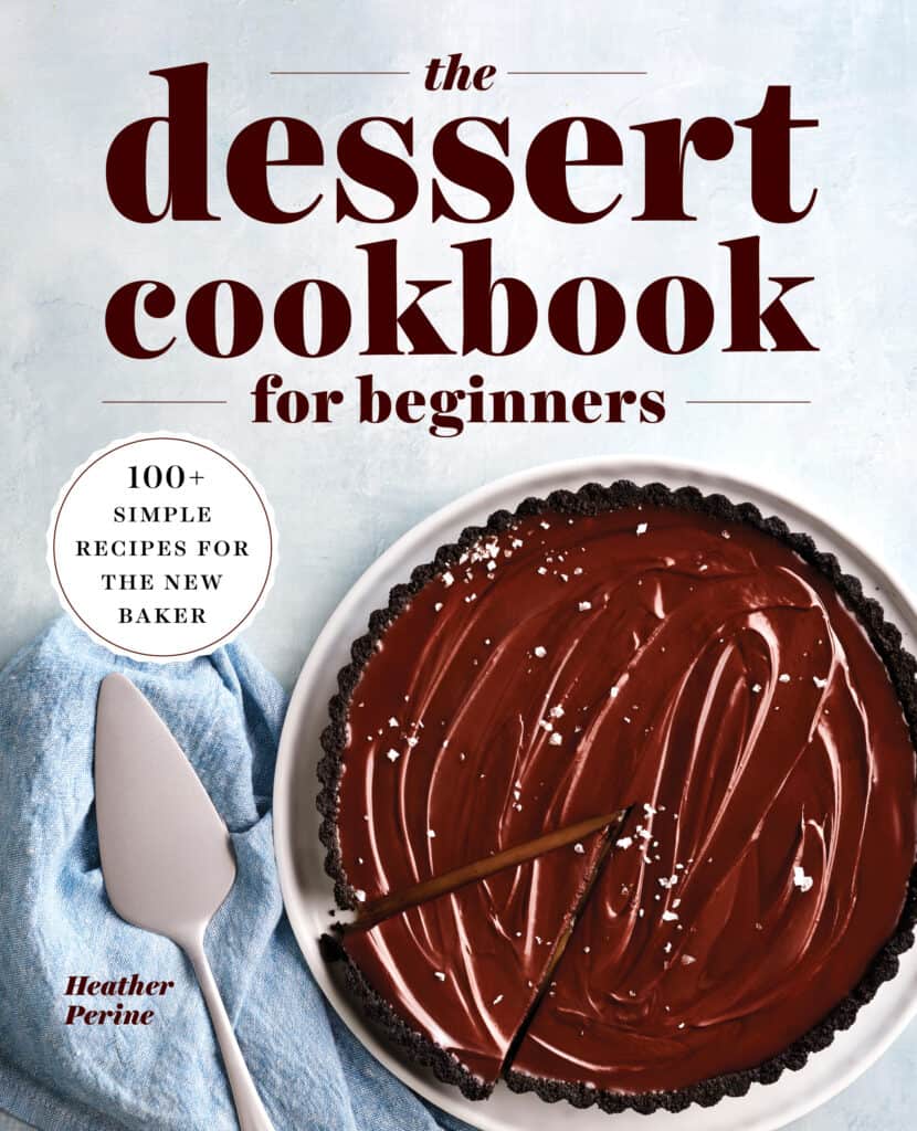 dessert cookbook for beginners book cover