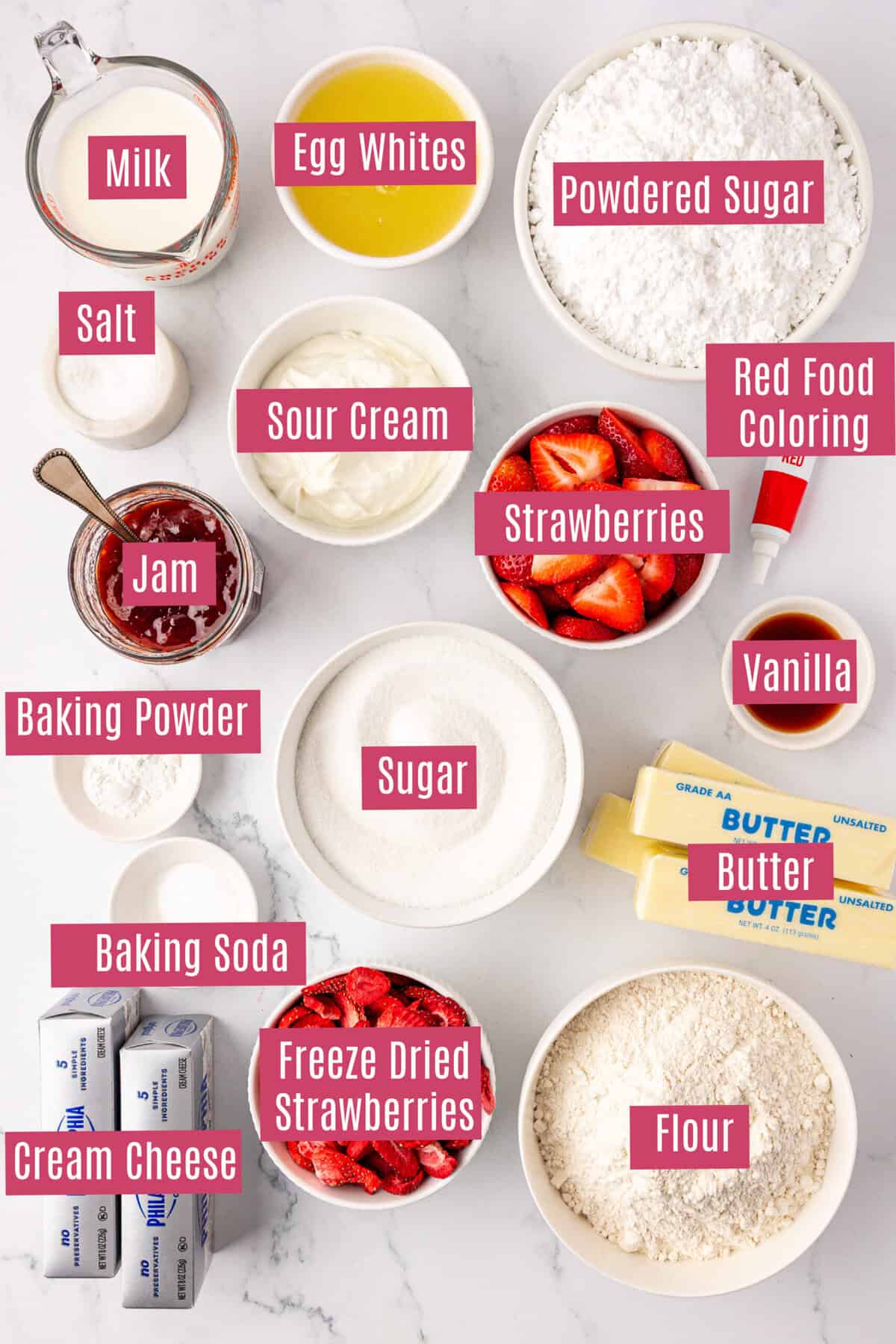 strawberry cake ingredients