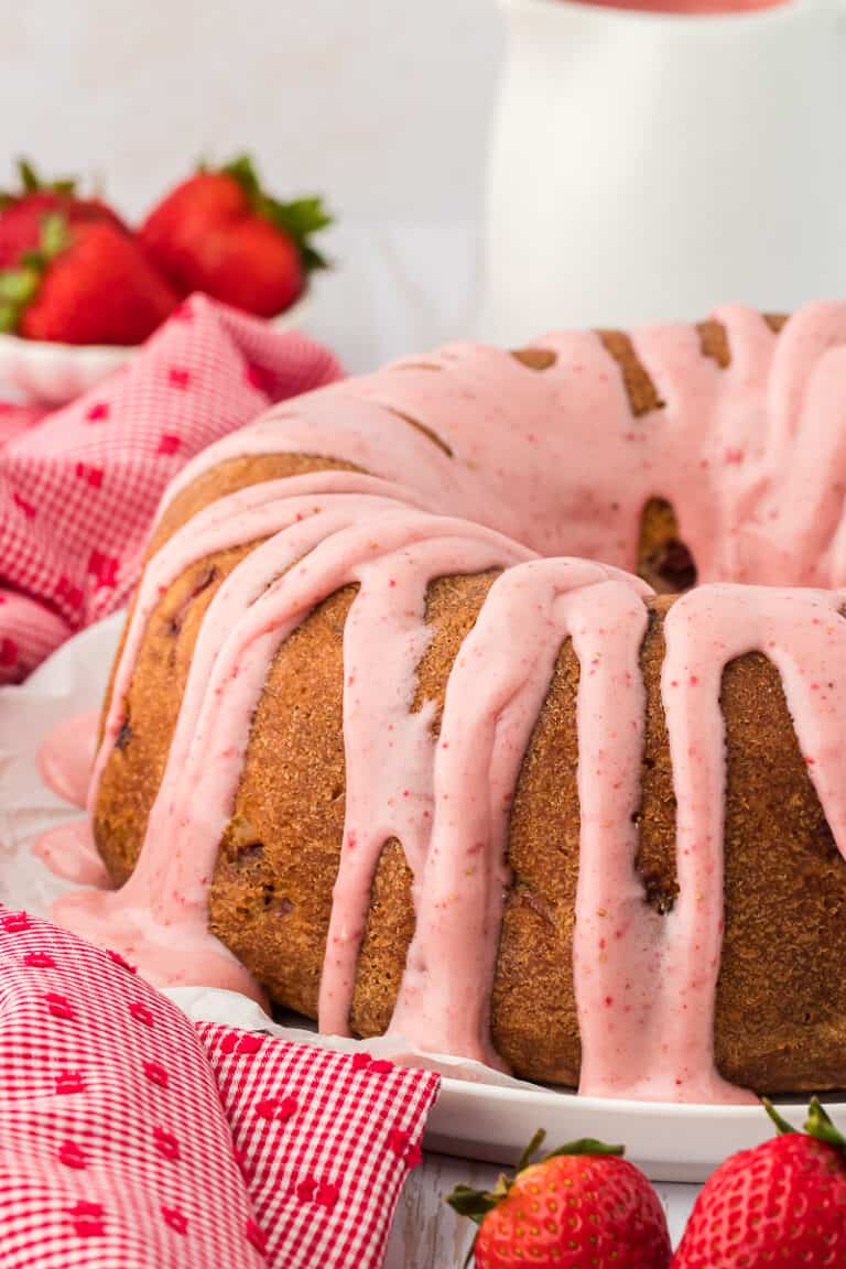 Strawberry Pound Cake