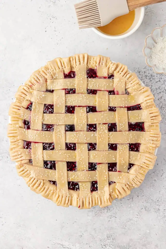 unbaked berry pie