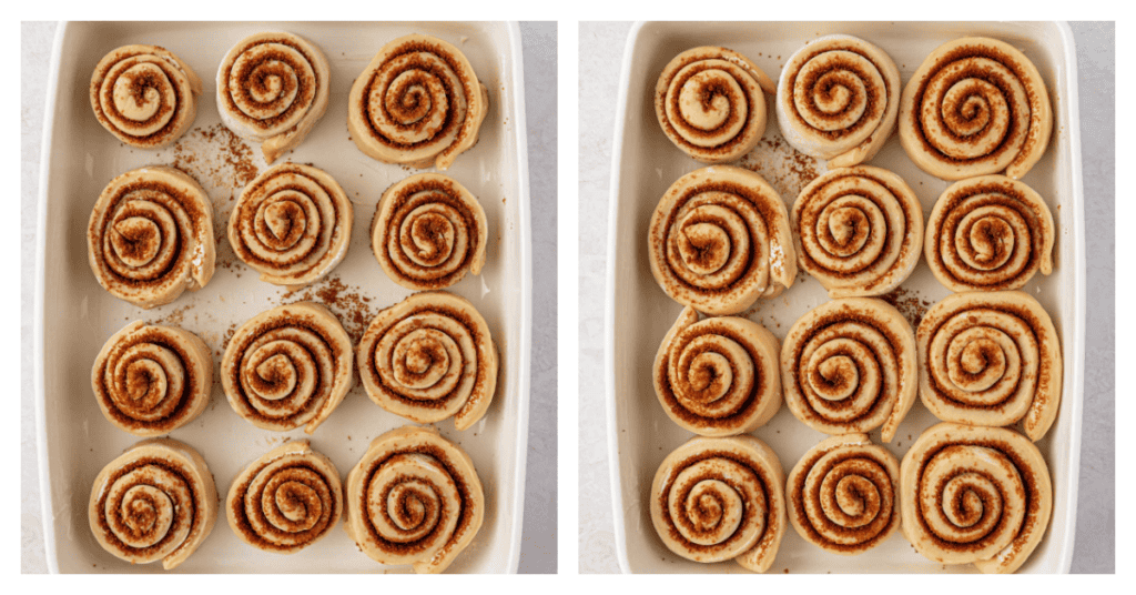 rolls proofing in the pan