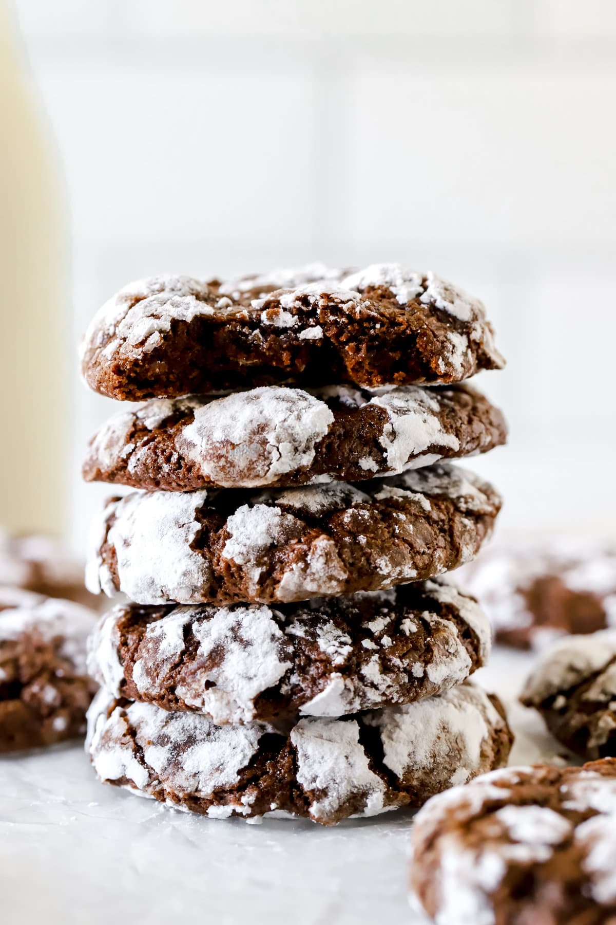 Chocolate Crinkle Cookies (Easy One Bowl Recipe!)