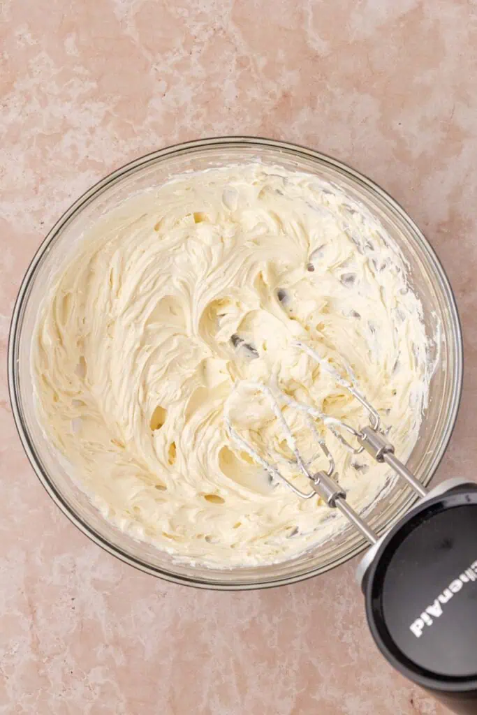 cream cheese and butter creamed together