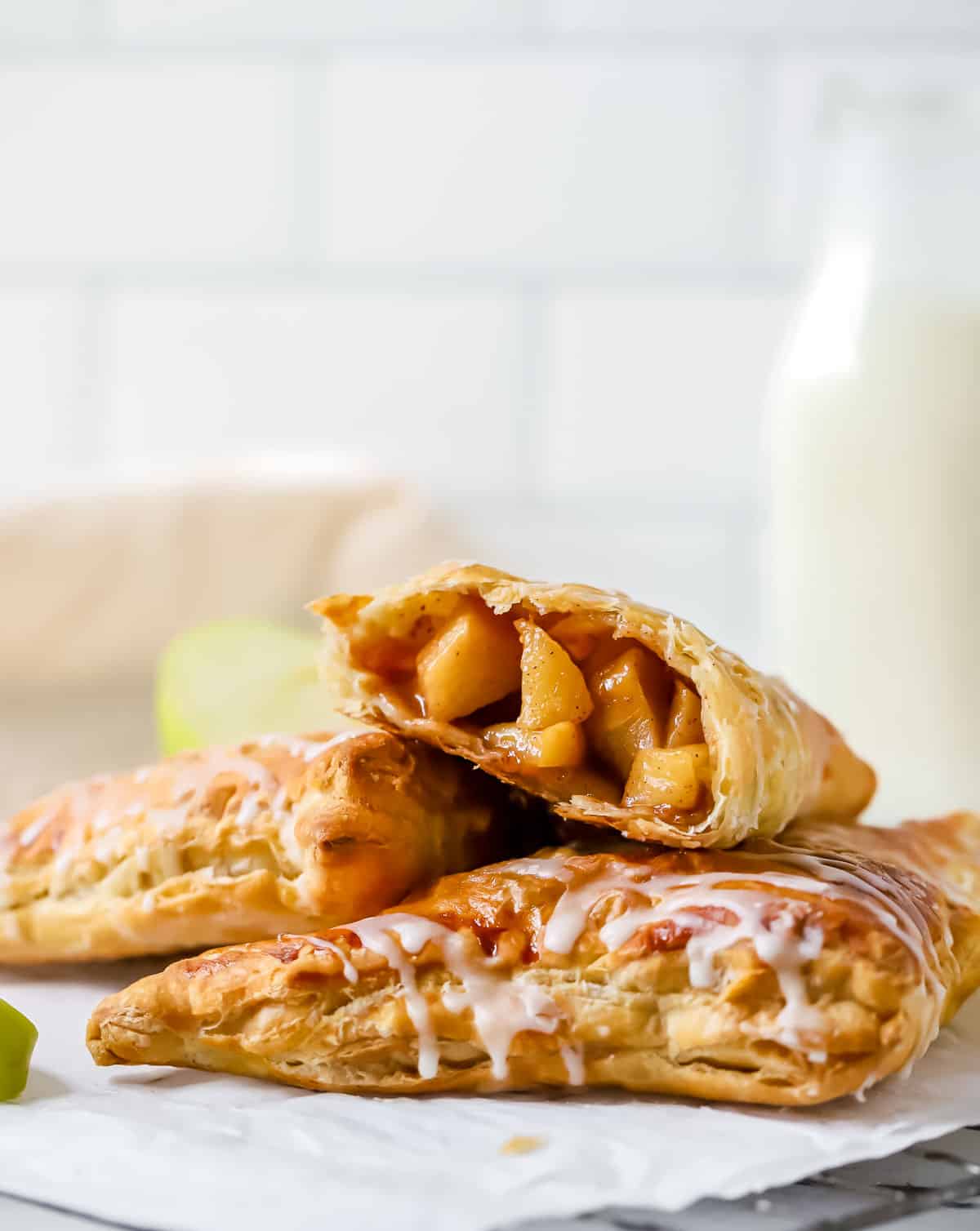 Puff Pastry Apple Turnovers - Boston Girl Bakes
