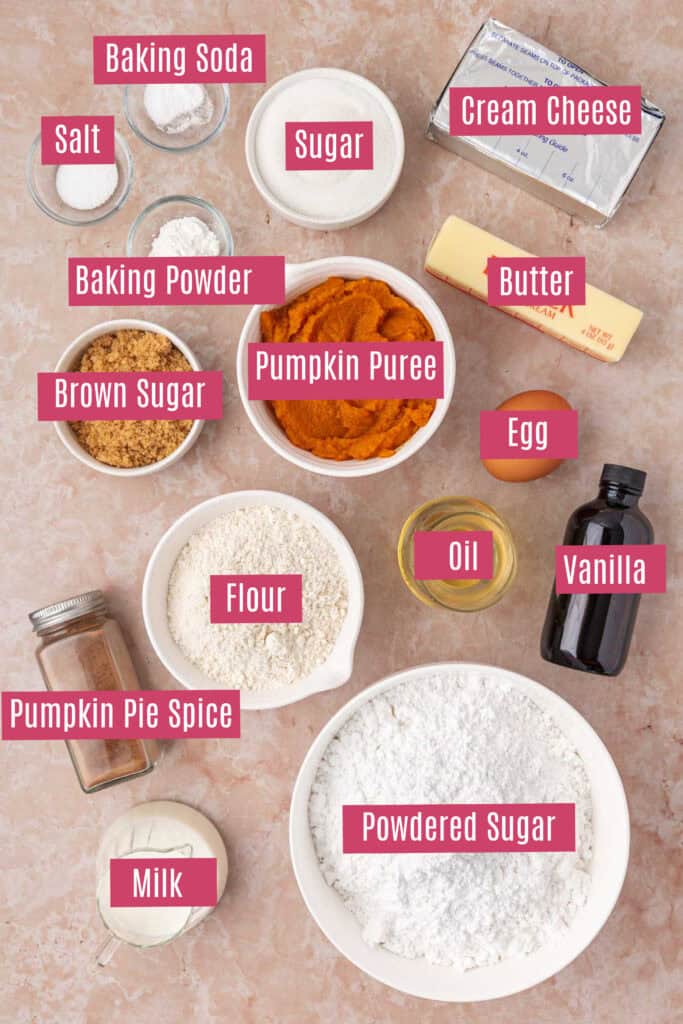 pumpkin cupcake ingredients