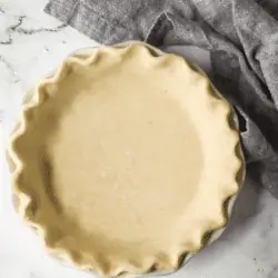 food processor pie crust in a pie plate