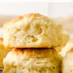 why are my biscuits flat? pin image