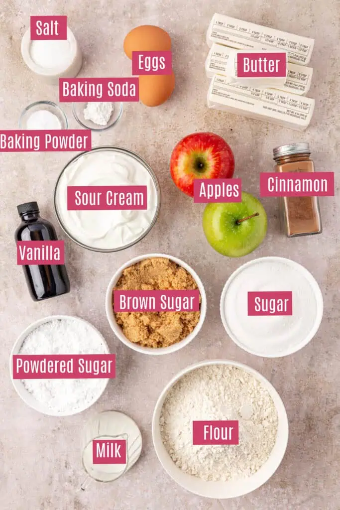 apple crumb cake ingredients