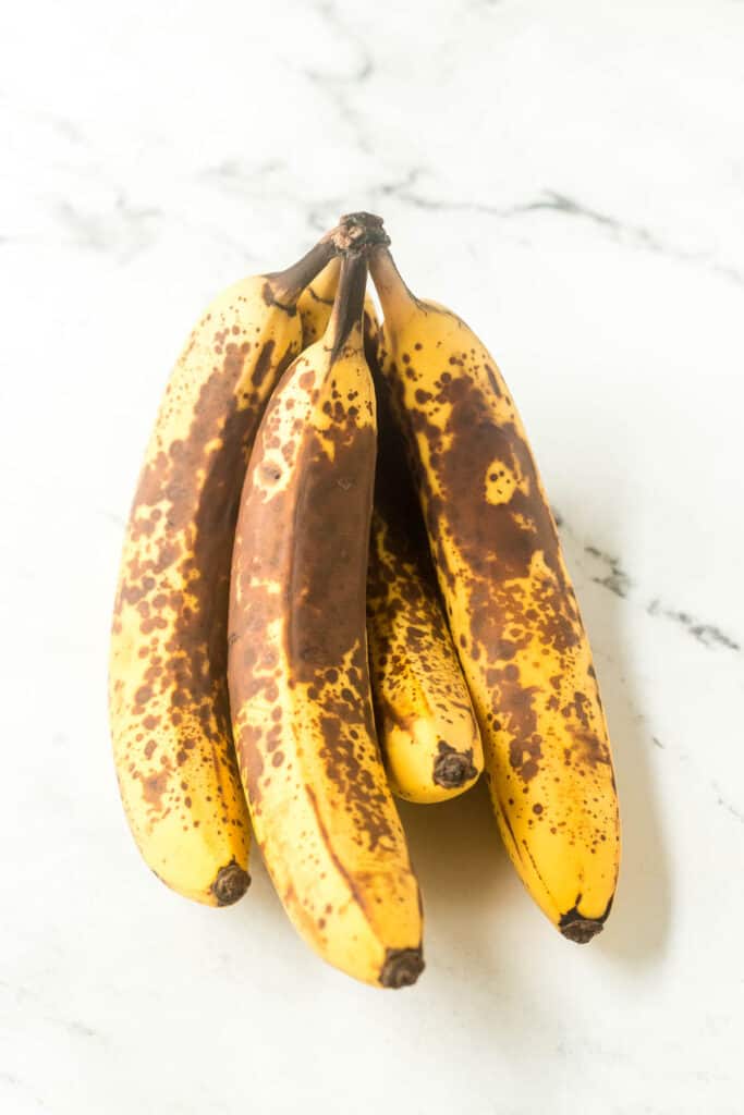 a bunch of ripened bananas