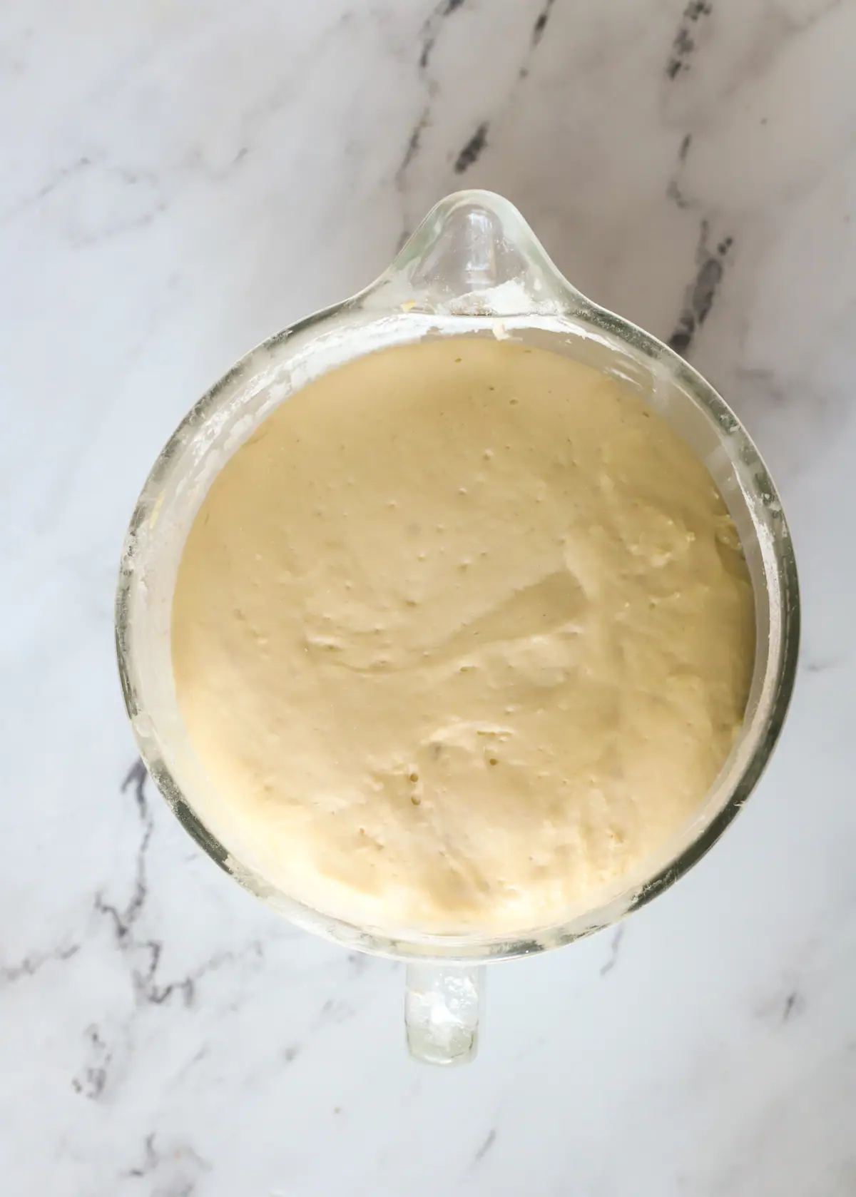 bowl of proofed bread dough