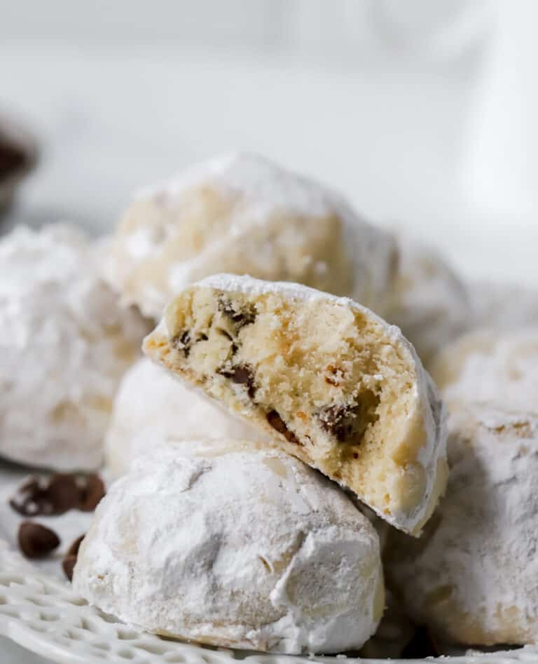 Chocolate Chip Snowball Cookies