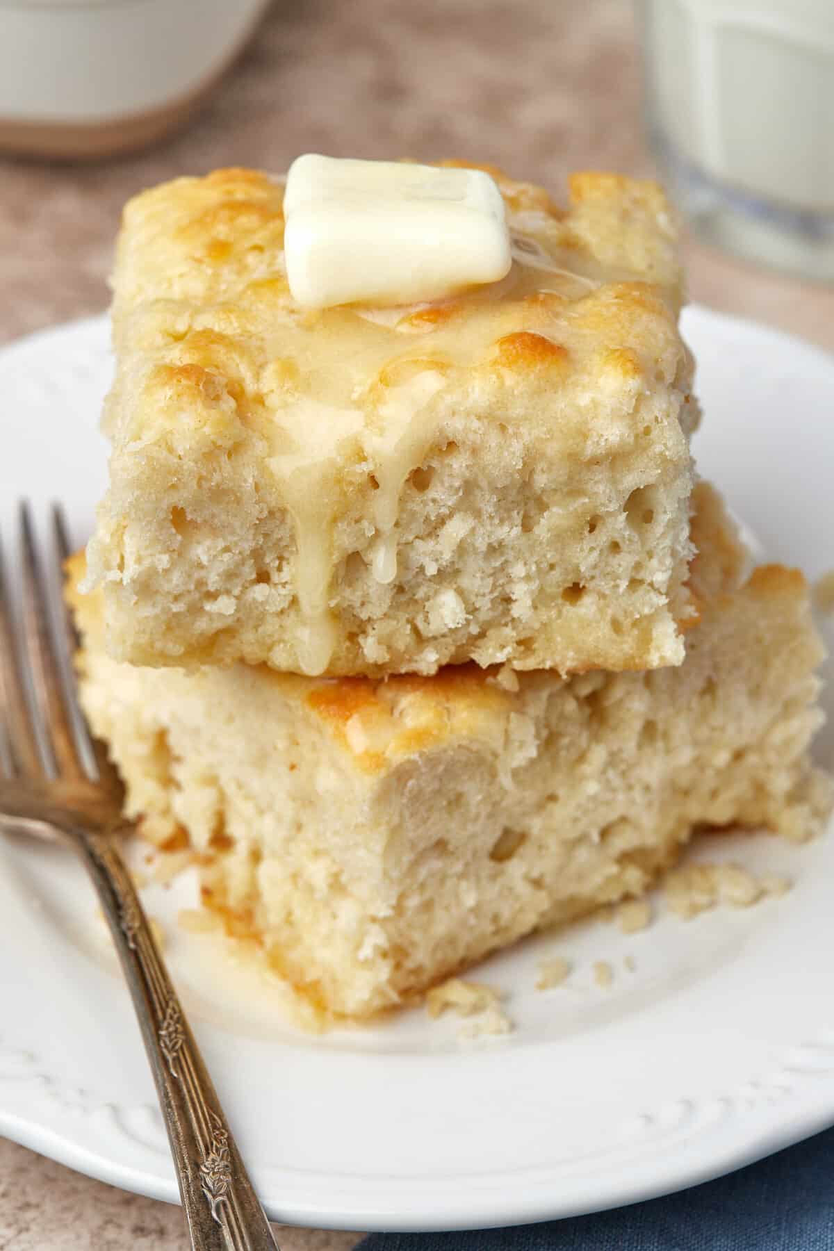 Butter Swim Biscuits (Easy one bowl recipe!)