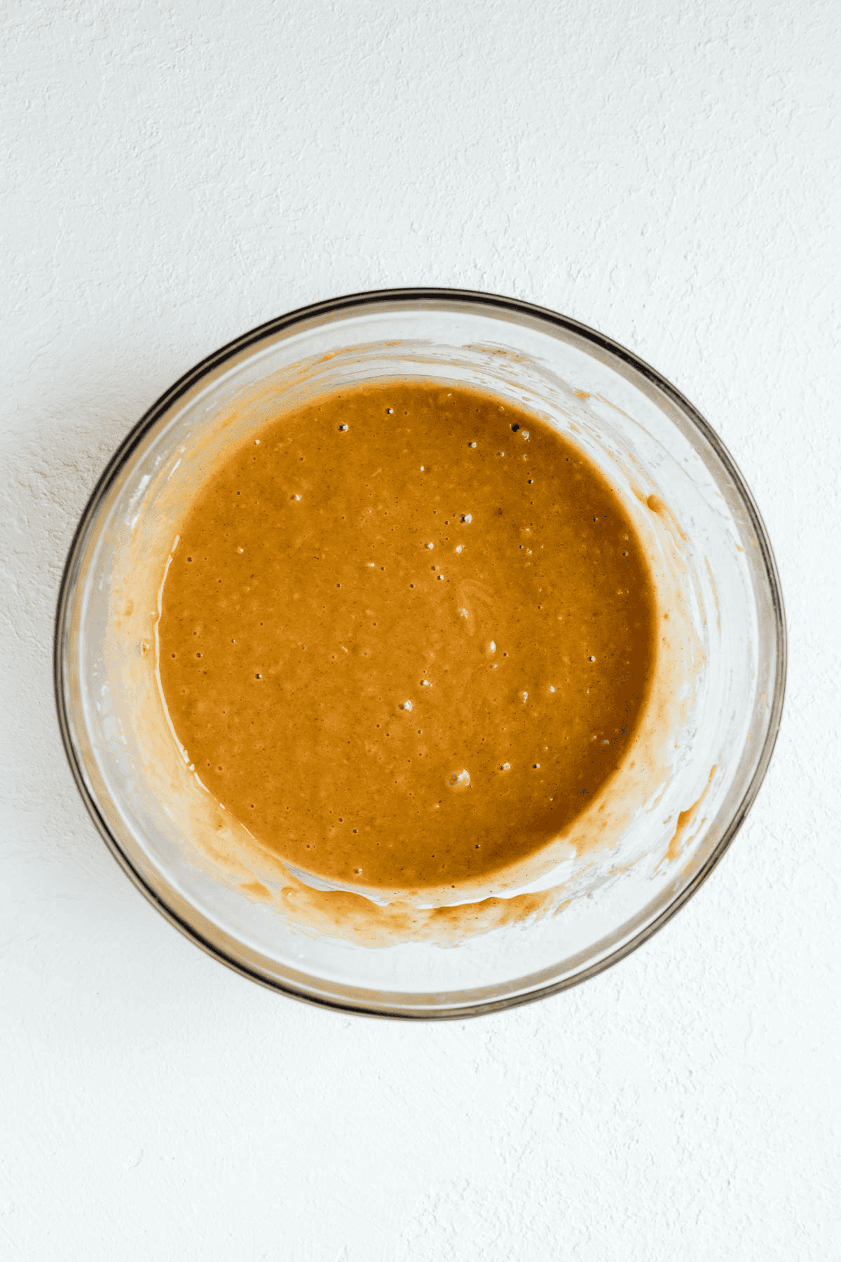 sweet potato bread batter in a bowl 