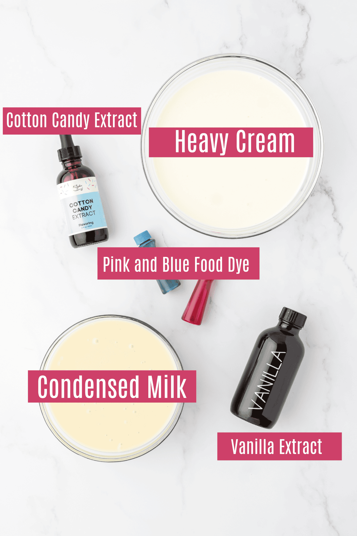 cotton candy ice cream recipe ingredients