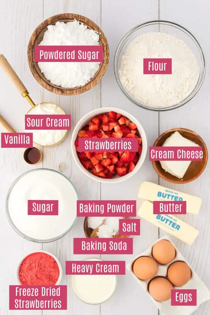 strawberry pound cake ingredients