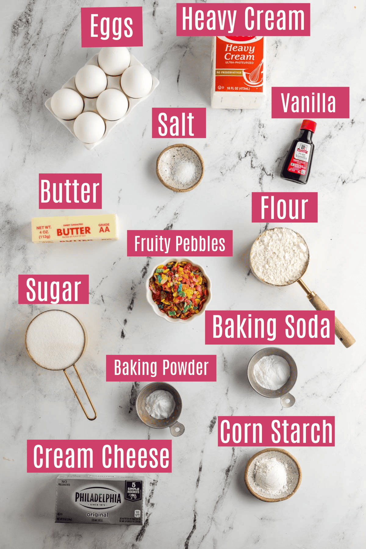 fruity pebble cheesecake bars ingredients