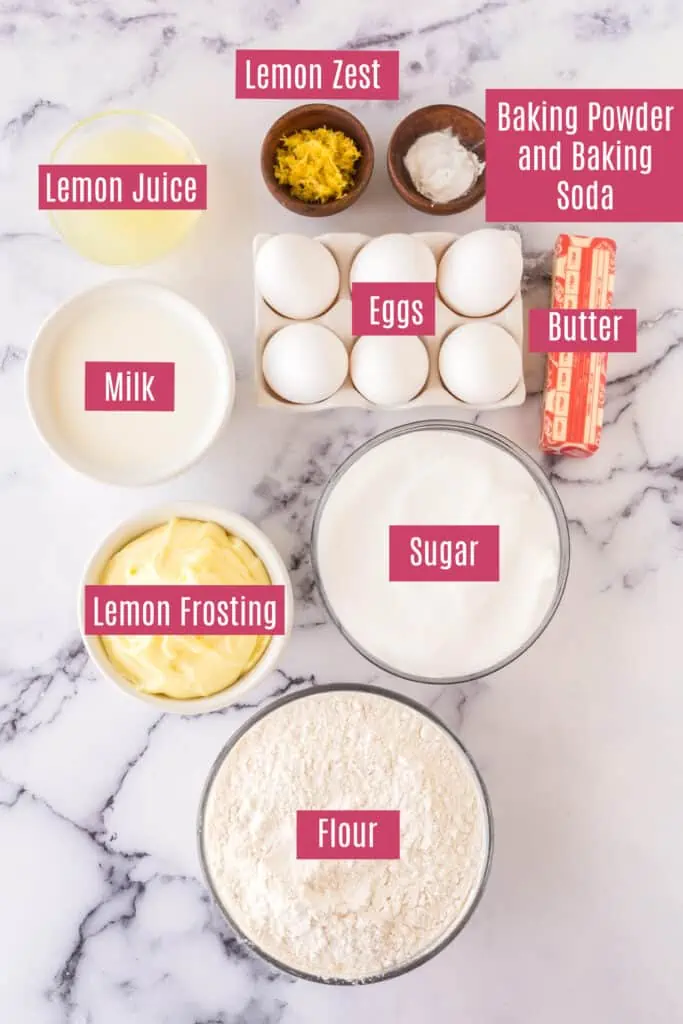 lemon sheet cake ingredients