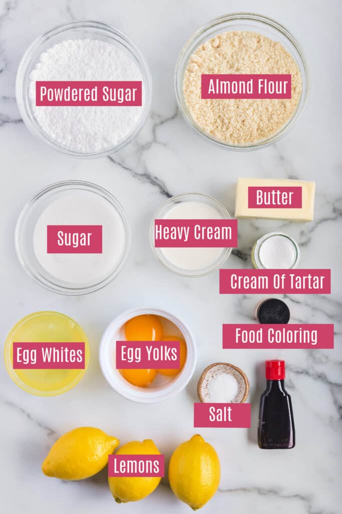 lemon macaron ingredients