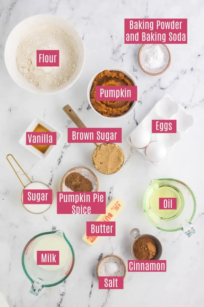 mini pumpkin muffins ingredients