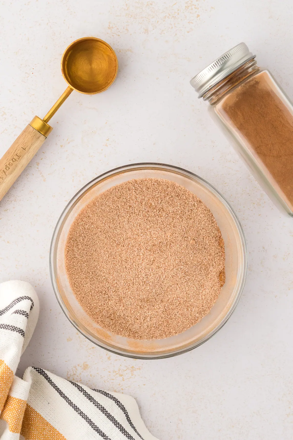 cinnamon sugar in a bowl