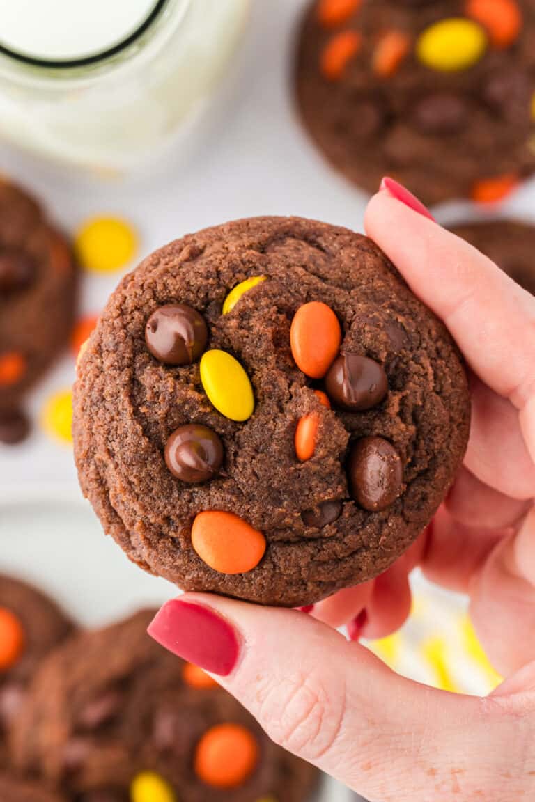 Reese’s Pieces Chocolate Cookies
