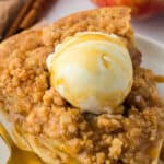 slice of dutch apple pie