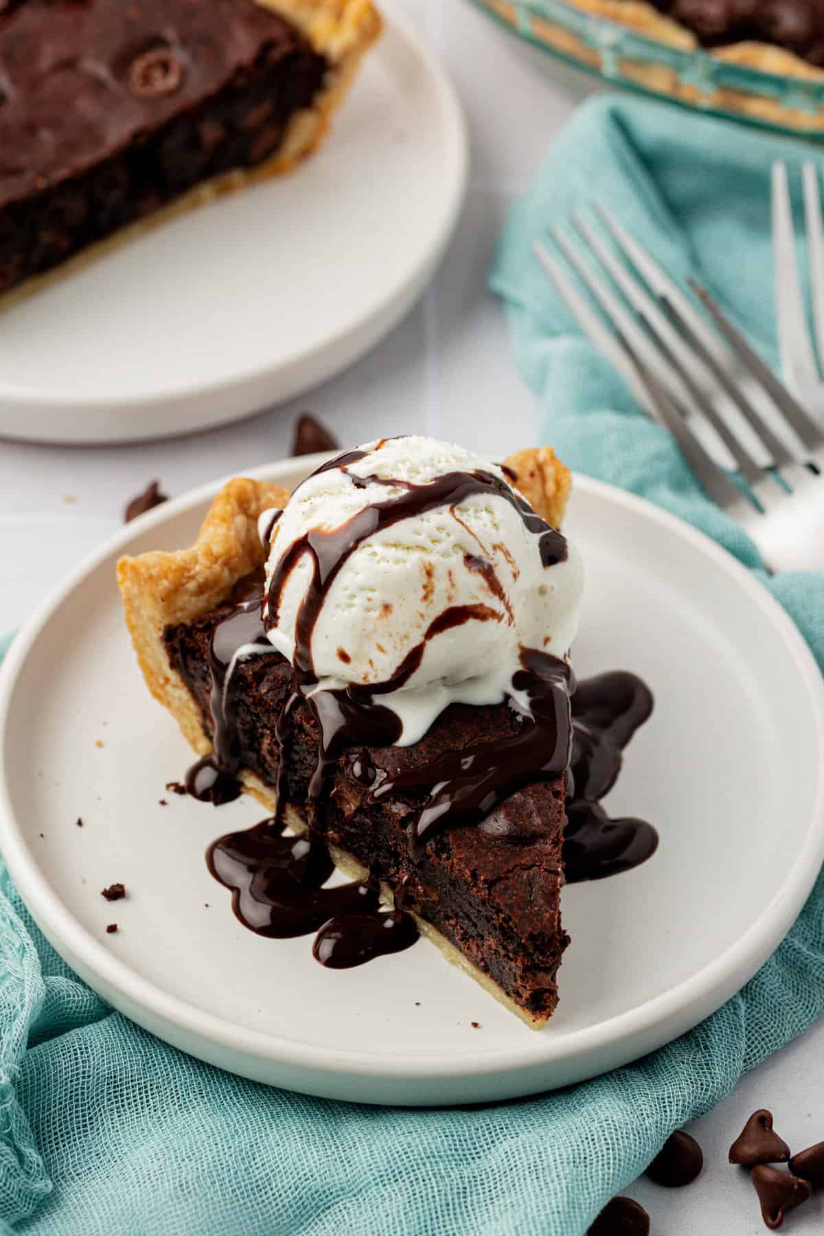 Brownie Pie Recipe