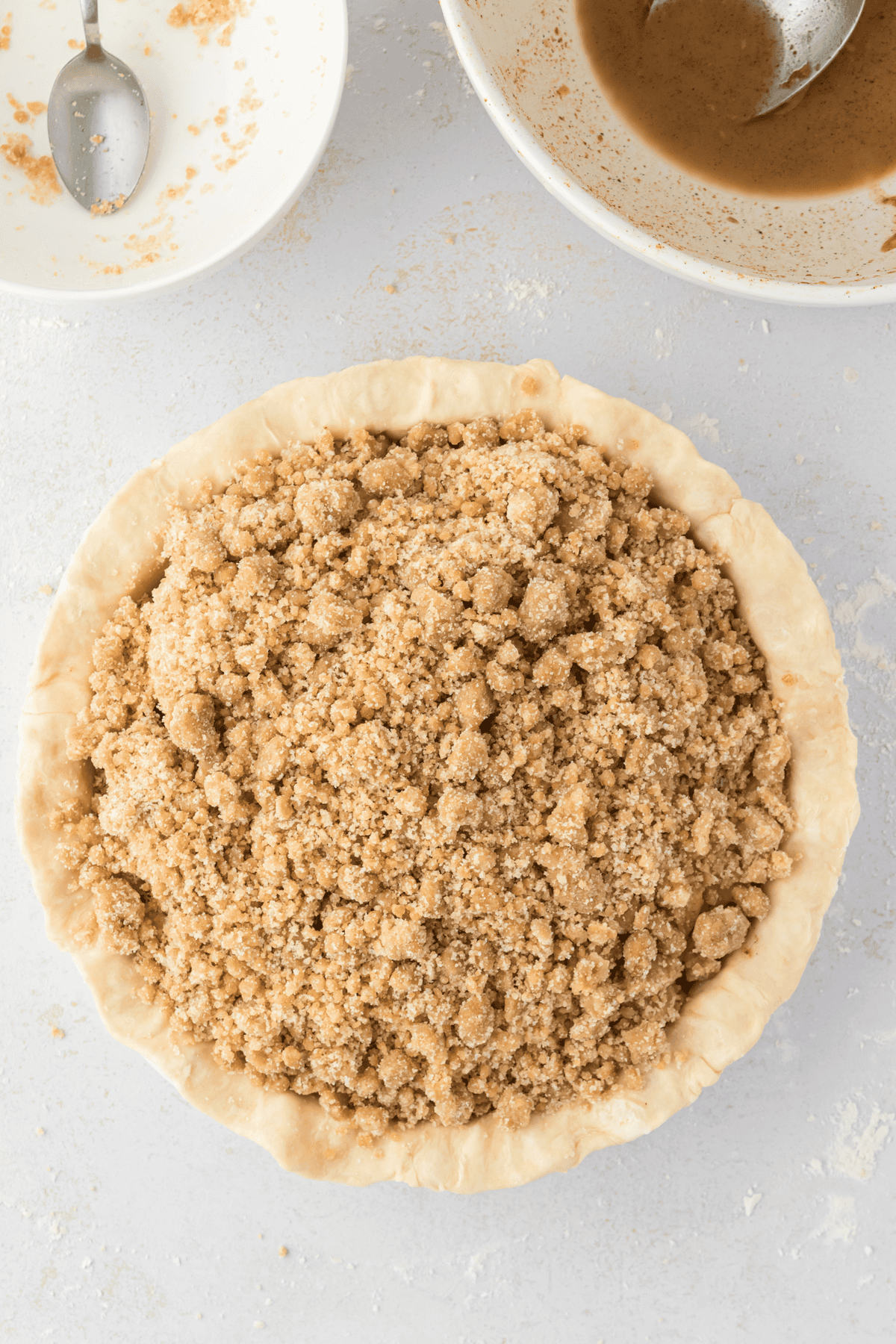 unbaked dutch apple pie