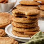 a stack of chai snickerdoodles
