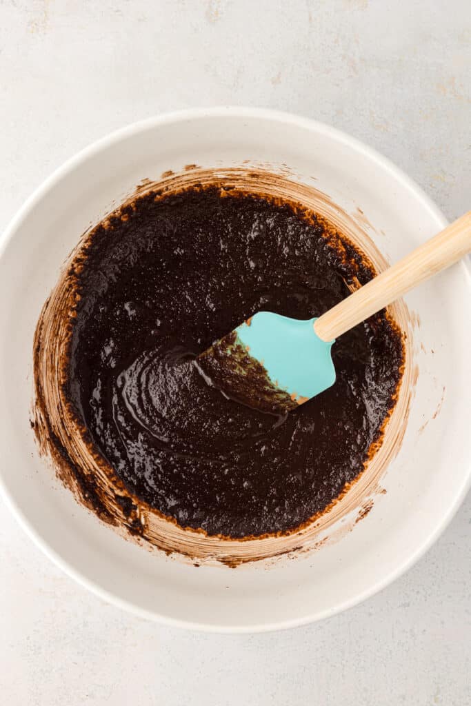 brownie batter in a bowl