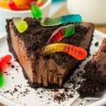 slice of dirt pie on a plate