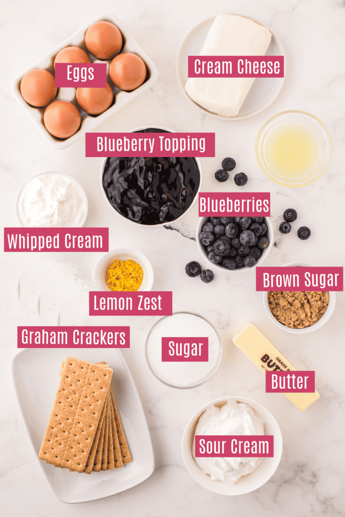 lemon blueberry cheesecake ingredients