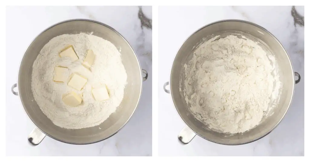 butter worked into the flour