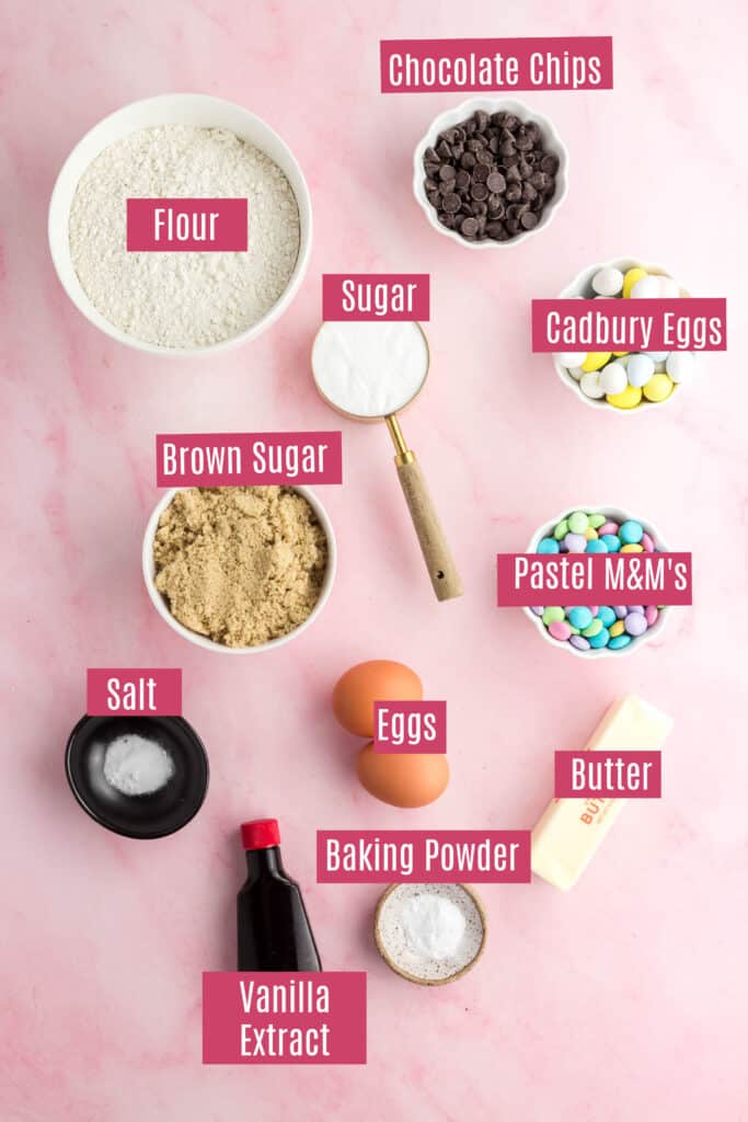 easter blondies ingredients