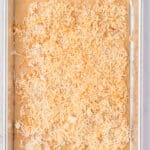 toasted coconut on a sheet pan