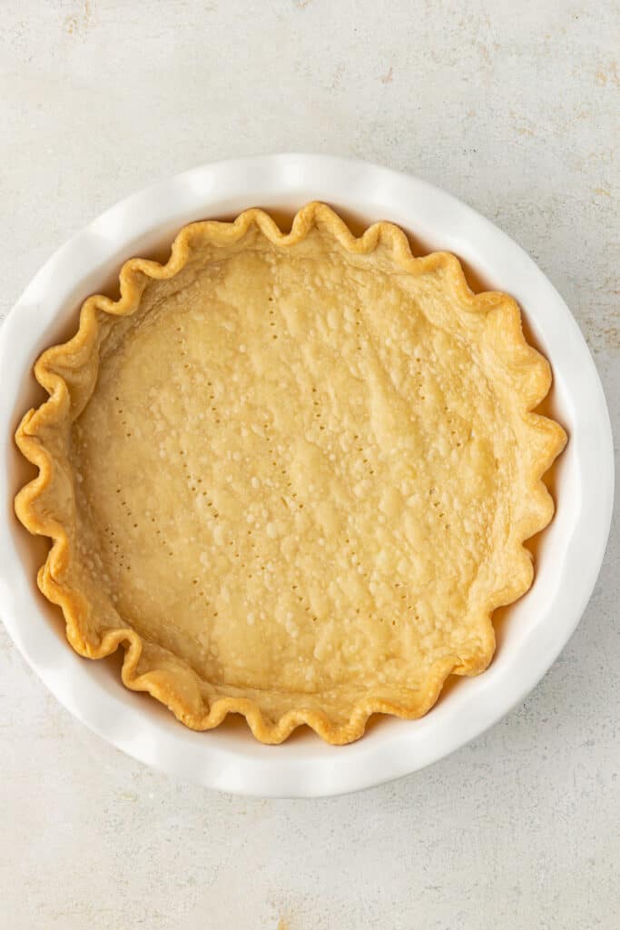pie crust that's been blind baked