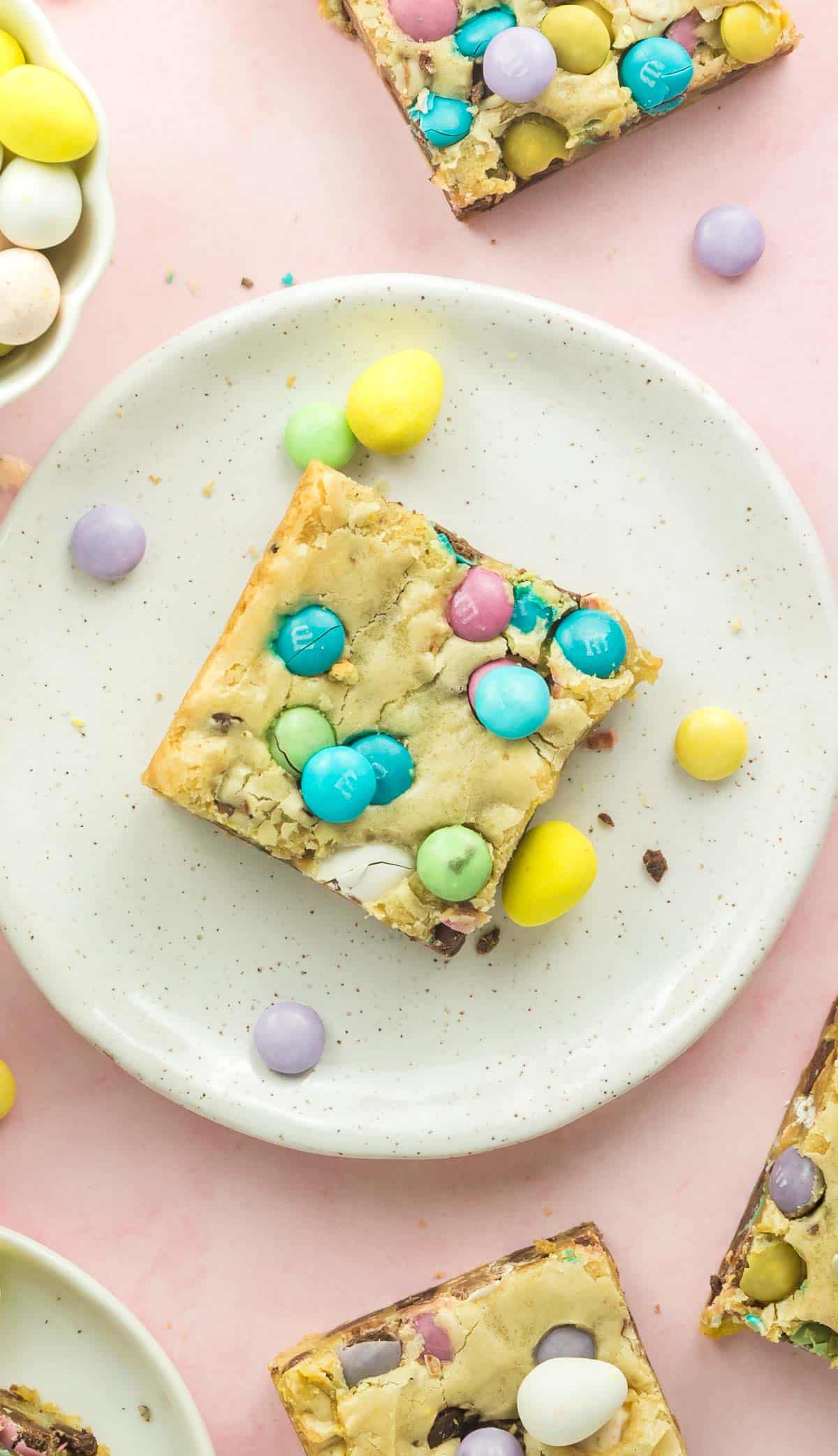 Easter Blondies Recipe (Made In One Bowl!)