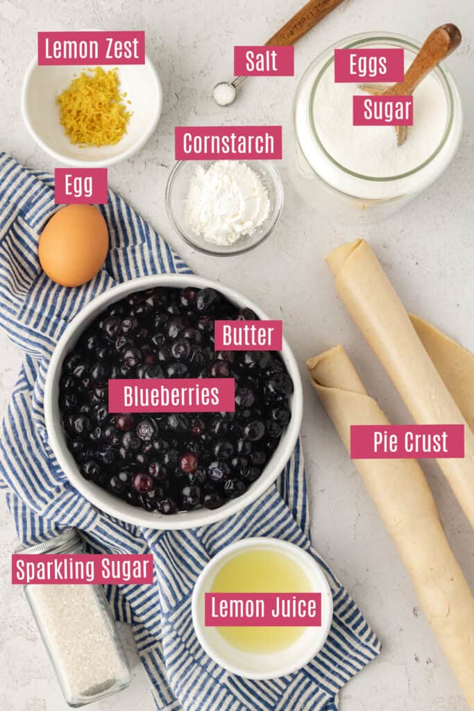 mini blueberry pies ingredients