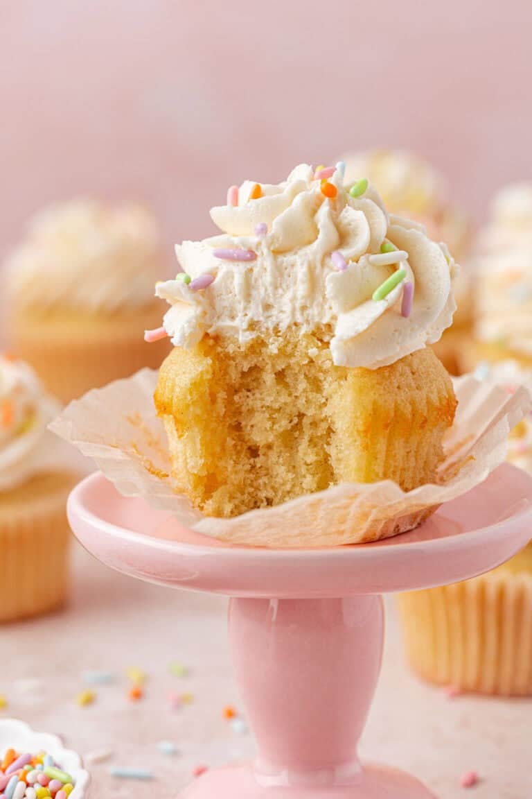Small Batch Vanilla Cupcakes