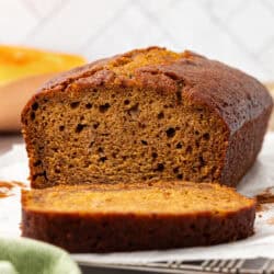butternut squash bread sliced