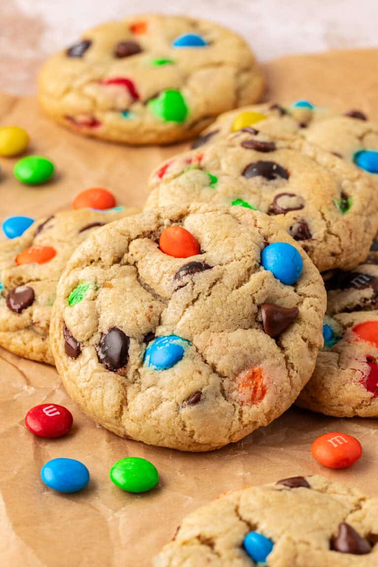 M&M Chocolate Chip Cookies