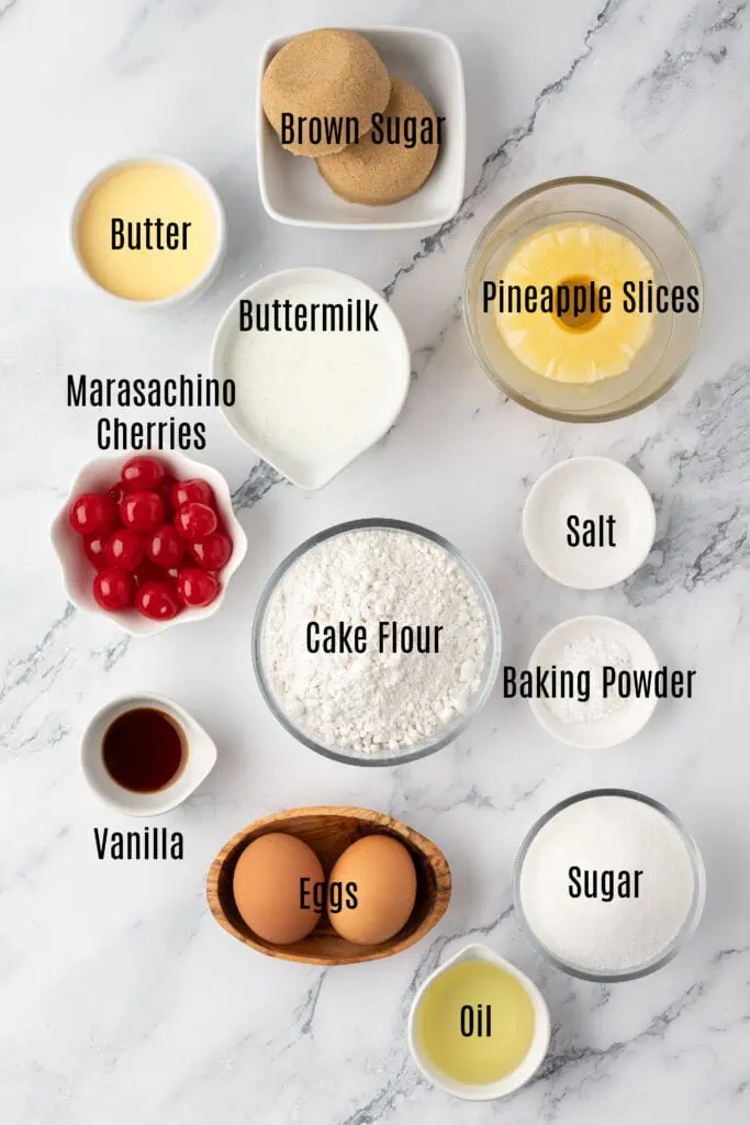 pineapple upside down cake ingredients