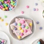 bowl with two pieces of Easter bark in it