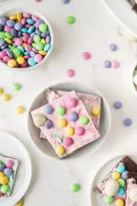 bowl with two pieces of Easter bark in it