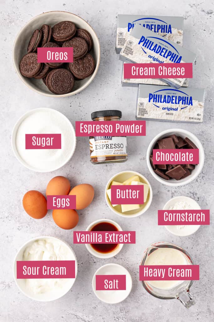 espresso cheesecake ingredients