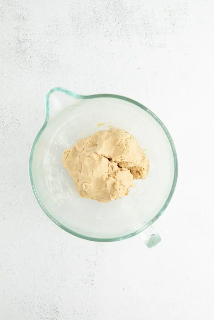 egg and vanilla added to cookie dough