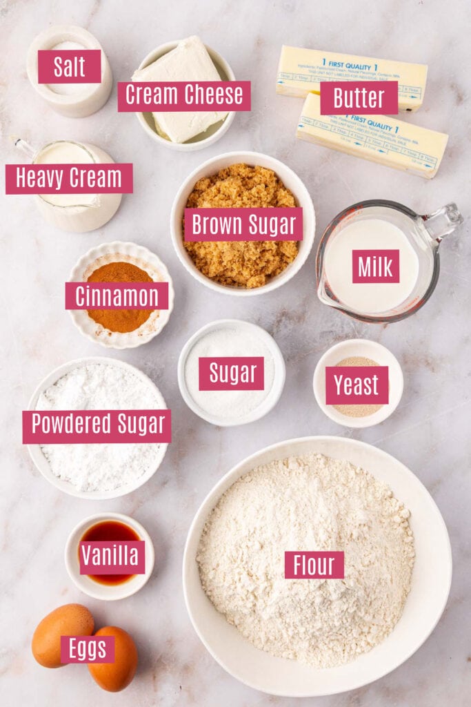 cinnamon roll ingredients