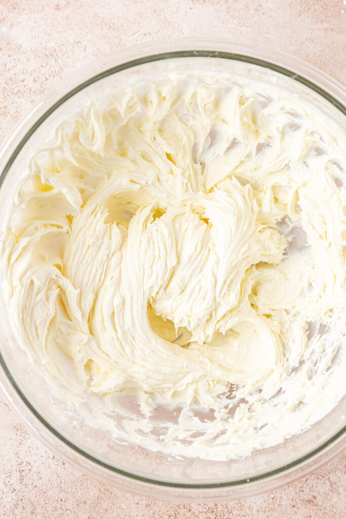 butter and powdered sugar beaten together