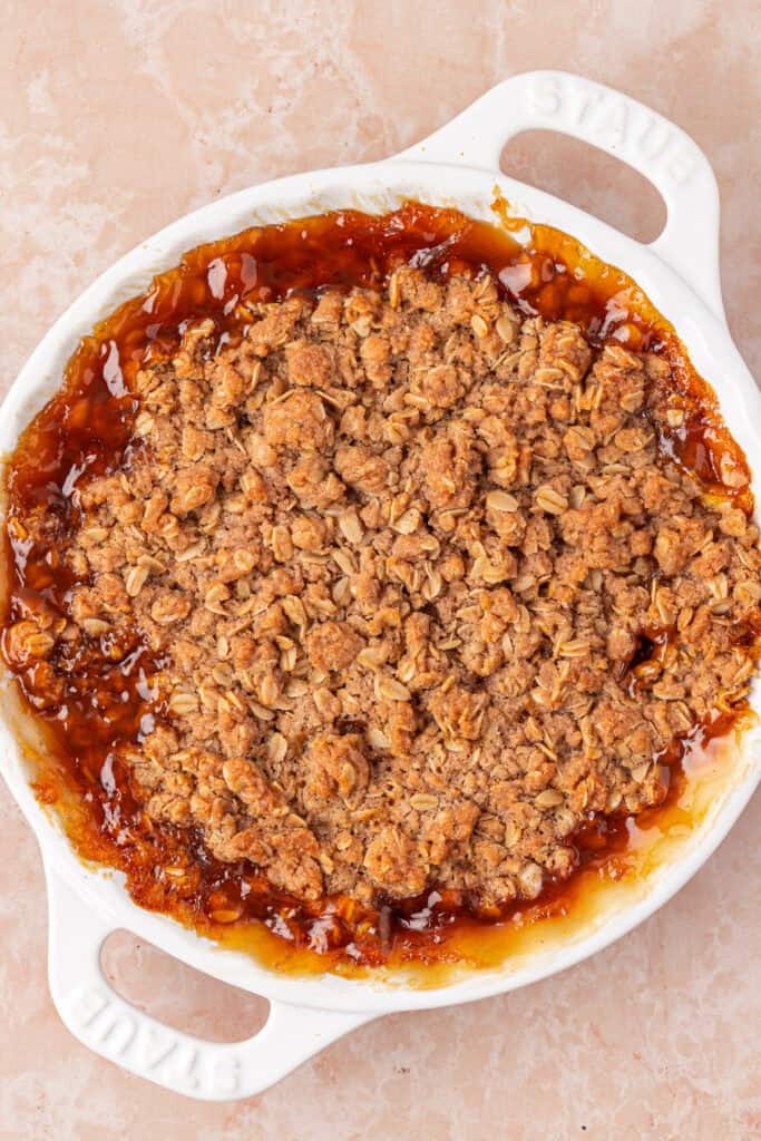 baked peach crisp